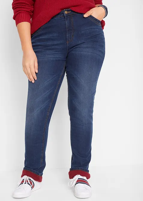 Thermojeans, straight high waist, bonprix