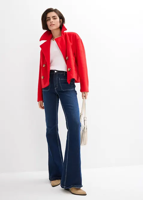 Bootcut jeans high waist, stretch, bonprix