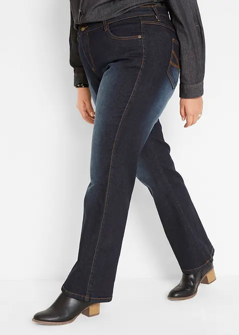Boorcut jeans met corrigerend effect, mid waist, bonprix