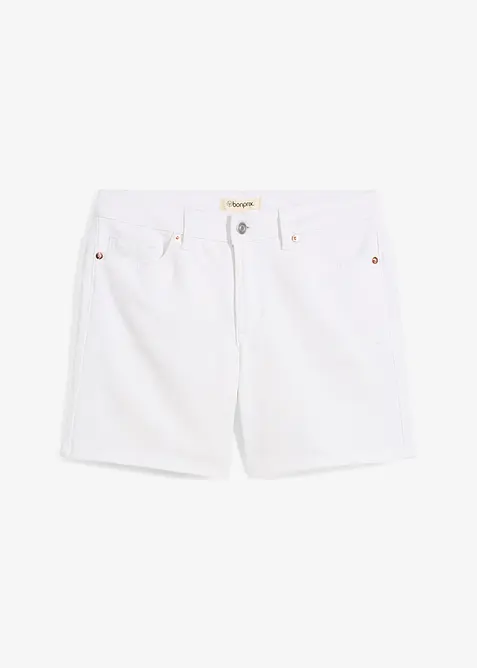 Jeans bermuda mid waist, low stretch, bonprix