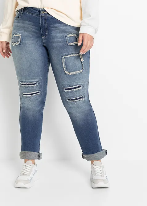 Boyfriend jeans mid waist, bonprix