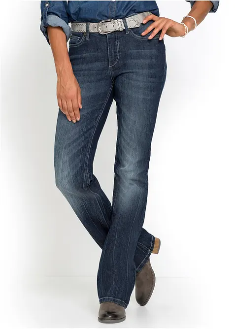 Bootcut comfort stretch jeans, high waist, bonprix