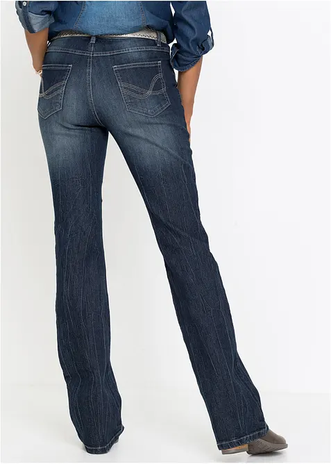 Bootcut comfort stretch jeans, high waist, bonprix
