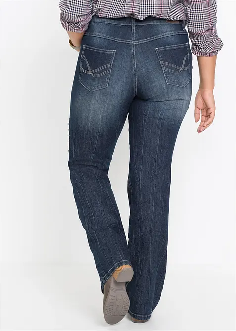 Bootcut comfort stretch jeans, high waist, bonprix