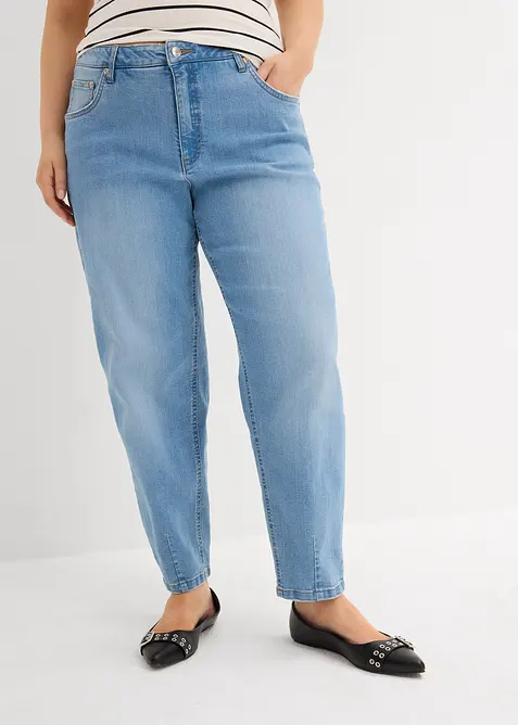High waist barrel jeans, cropped, bonprix