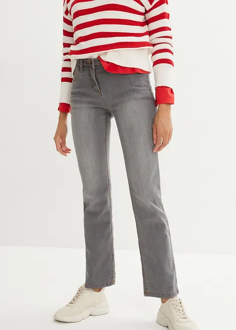 Straight jeans mid waist, stretch, bonprix