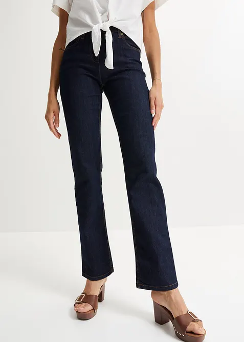 Straight jeans mid waist, stretch, bonprix