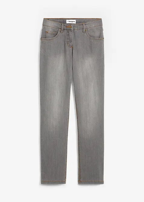 Straight jeans mid waist, stretch, bonprix