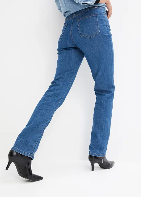 Straight jeans mid waist, stretch, bonprix