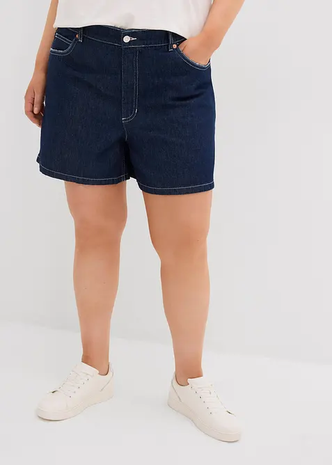 Jeans short high waist, low stretch, bonprix