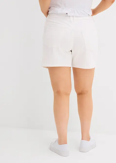 Jeans bermuda mid waist, low stretch, bonprix