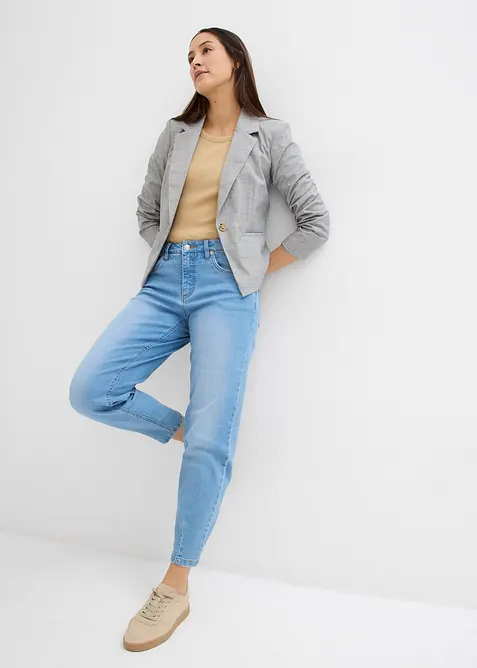 High waist barrel jeans, cropped, bonprix