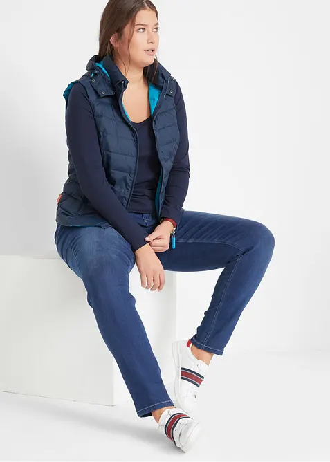 Slim jeans mid waist, stretch, bonprix