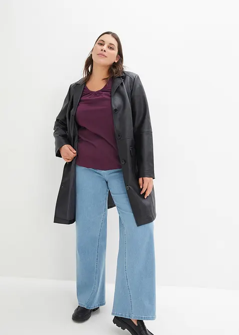 Straight jeans met mid waist, bonprix