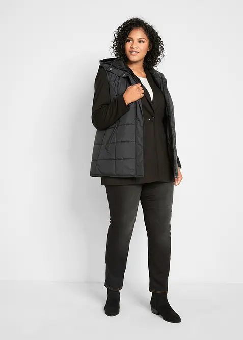 Straight jeans mid waist, thermo met comfortband, bonprix