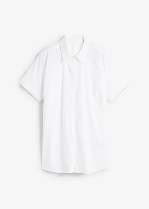 Stretch blouse van een katoenmix met korte mouwen, bonprix