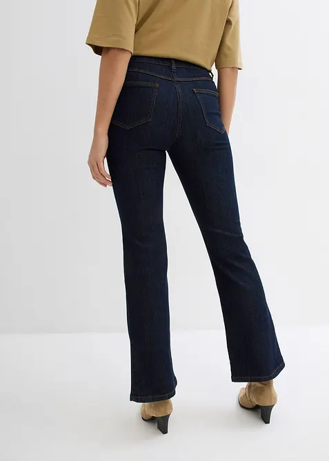 Bootcut stretch jeans, mid waist, bonprix