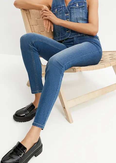 Skinny stretch jeans mid waist, bonprix