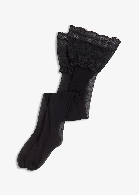 Hold up kousen met kant 20 den, bonprix