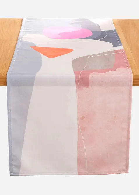 Tafelloper met grafisch motief, waterafstotend, bonprix