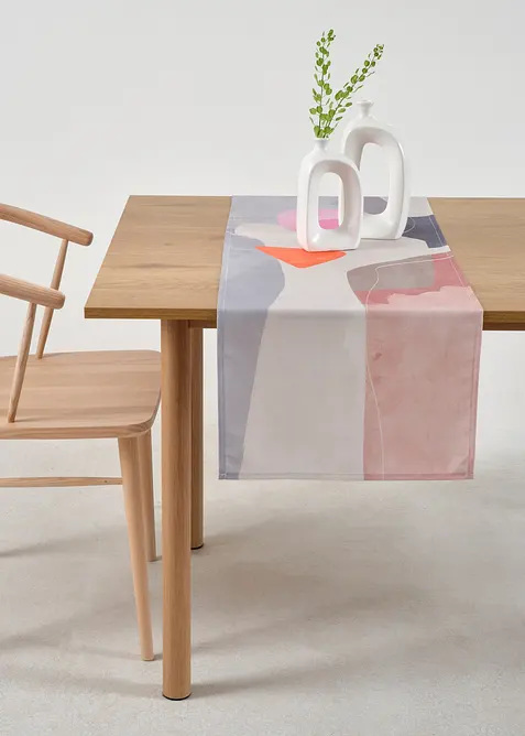 Tafelloper met grafisch motief, waterafstotend, bonprix