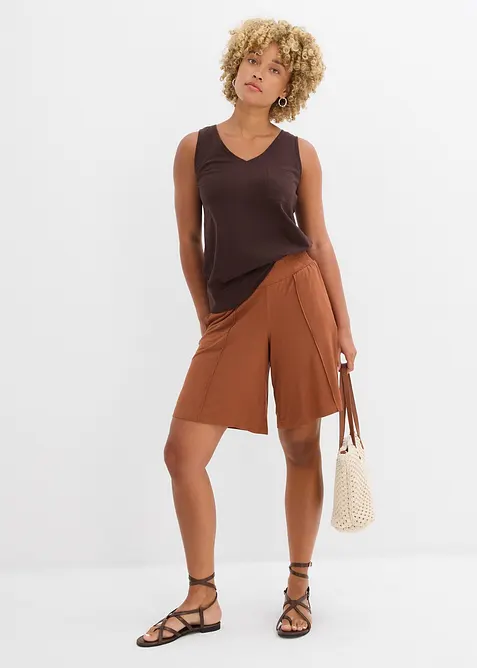 Jersey bermuda met comfortband, bonprix