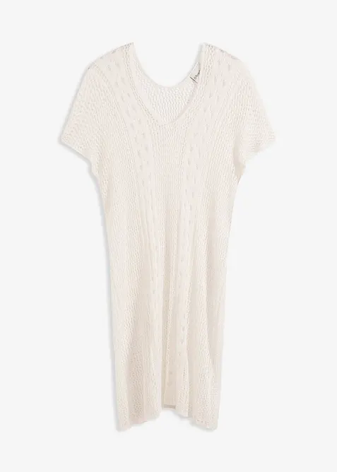 Strandjurk in gehaakte look van soepele viscose, bonprix
