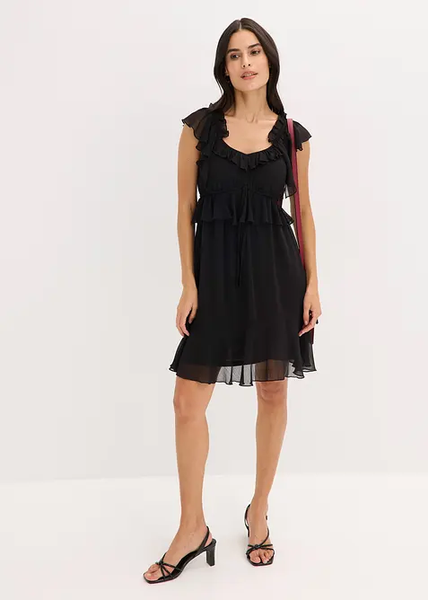 Jurk van chiffon in A-lijn, bonprix