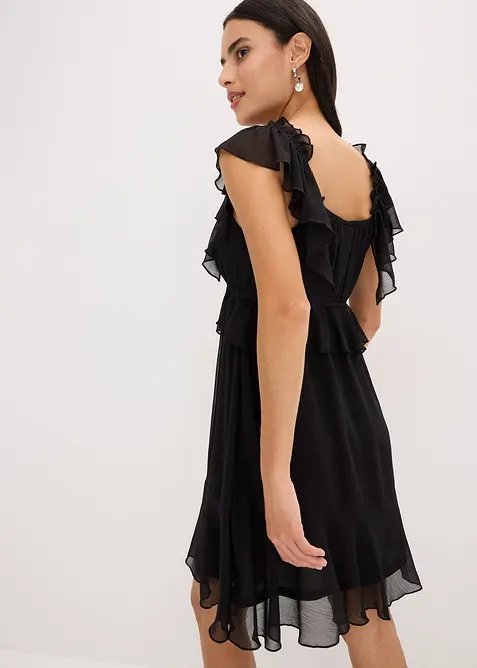 Jurk van chiffon in A-lijn, bonprix