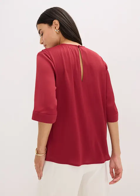 Blouse van glanzend satijn, bonprix