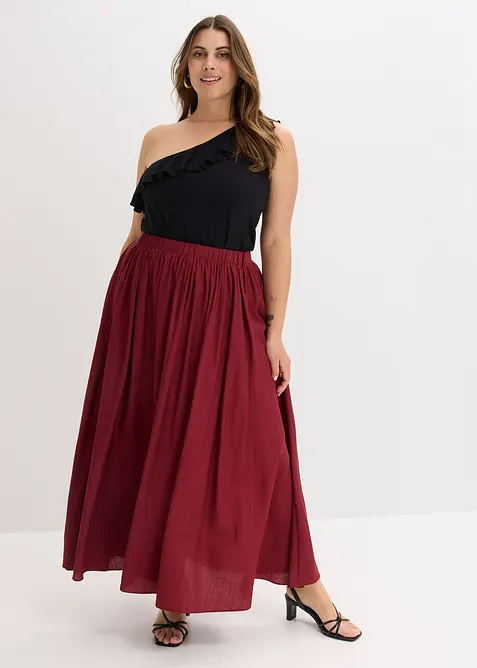 Maxirok van gestructureerde crinkle, bonprix