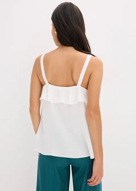 Top met spaghettibandjes in glanzend satijn, bonprix