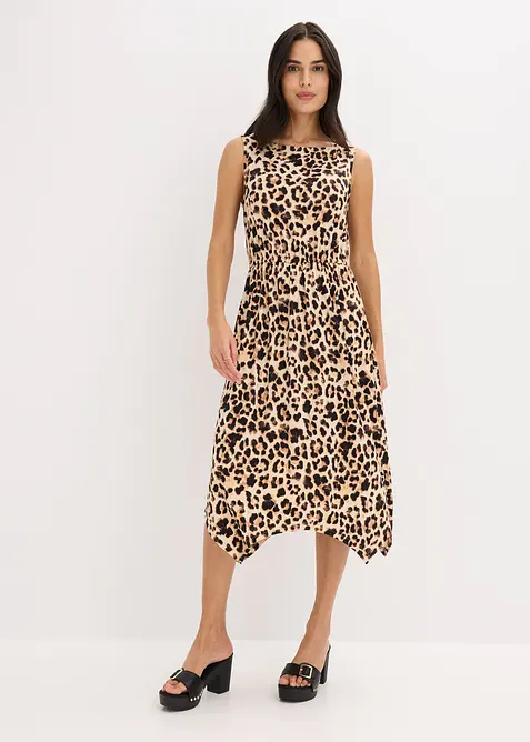 Gedessineerde jersey jurk, bonprix