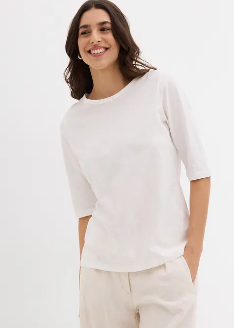 T-shirt van puur katoen (set van 2), bonprix