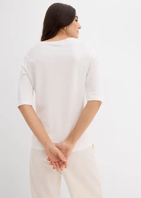 T-shirt van puur katoen (set van 2), bonprix