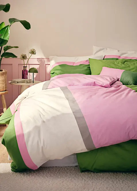 Dekbedovertrek met een colorblock design, bonprix