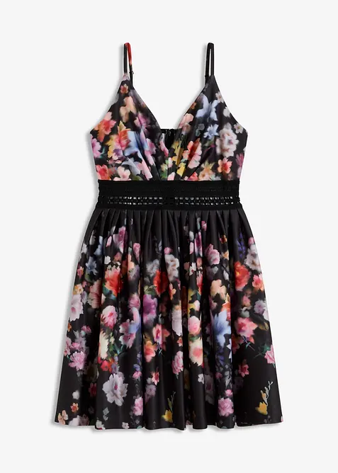 Mini jurk met gehaakte inzet, bonprix