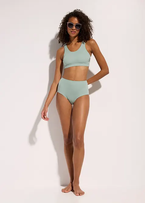 High waist bikinibroekje met verstelbare tailleband, bonprix