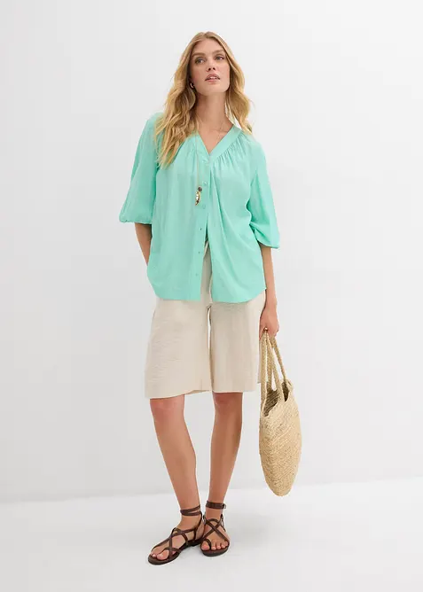 Bermuda van soepele viscose, bonprix