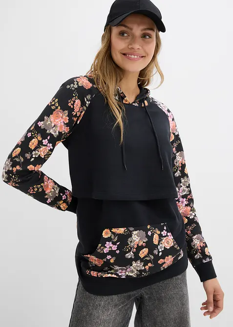 Zacht 2-in-1 zwangerschaps- en borstvoedingssweater, bonprix