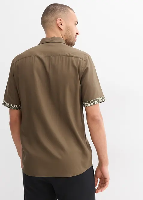 Overhemd met korte mouwen, slim fit, bonprix