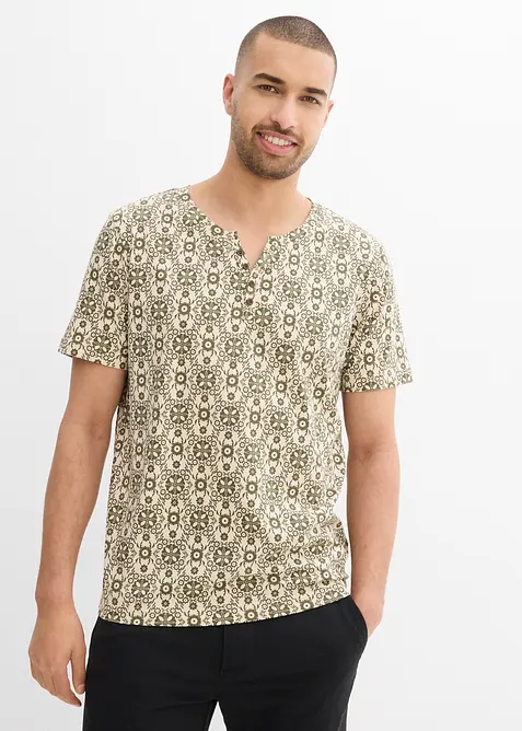 Henley shirt van puur katoen, bonprix