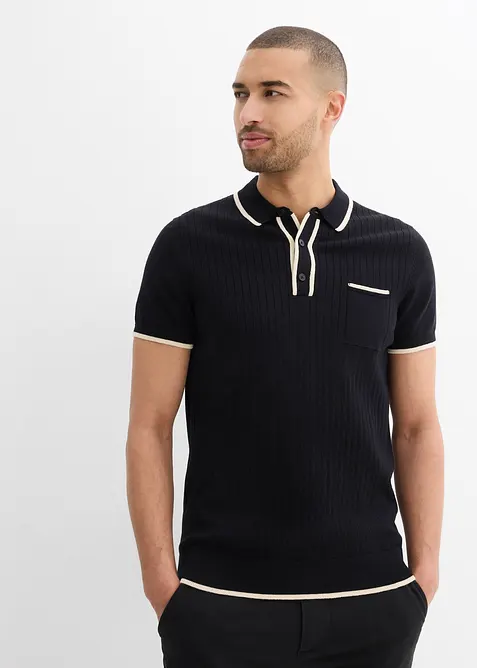 Poloshirt met contrasterende details, bonprix