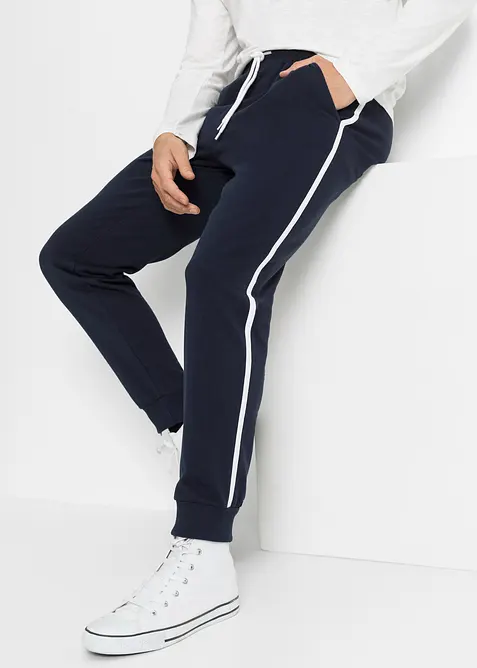 Joggingbroek met contrasterende details (set van 2), bonprix