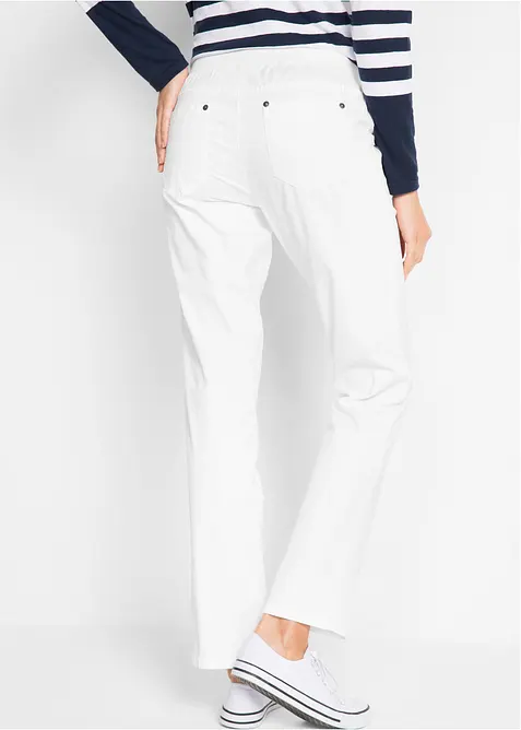 Twill broek van elastisch katoen, bonprix