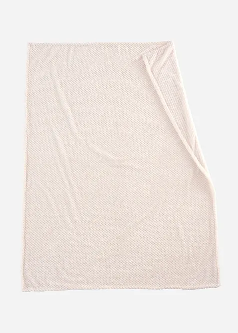 Fleece plaid met een honingraatstructuur, bonprix