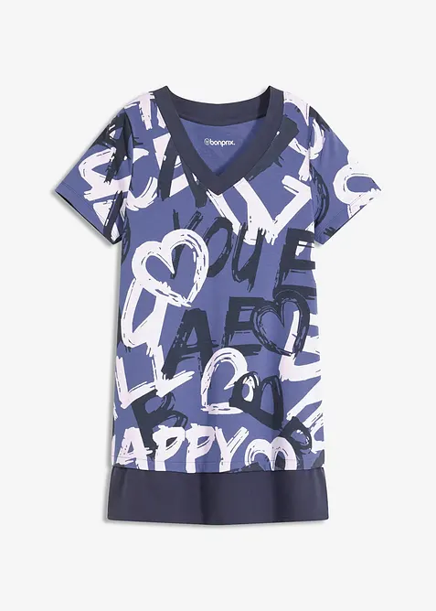 Longshirt met korte mouwen, bonprix