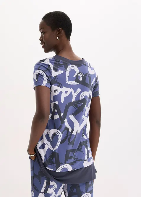 Longshirt met korte mouwen, bonprix