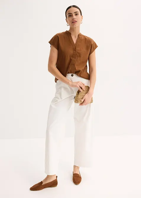 Linnen blouse in een luchtige linnenmix, bonprix
