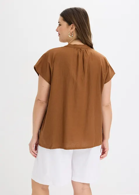 Linnen blouse in een luchtige linnenmix, bonprix